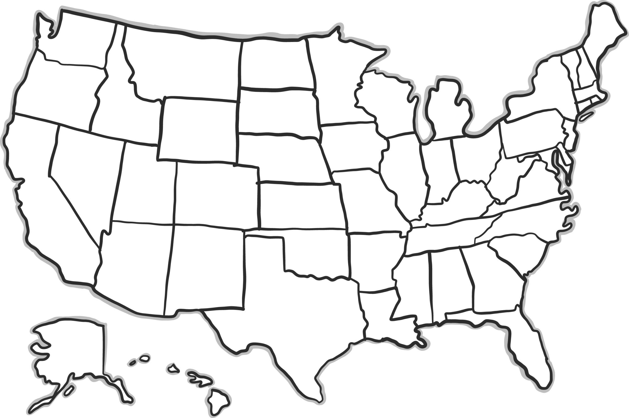 Newman & Bogenschutz Investigations | Map of the United States of America